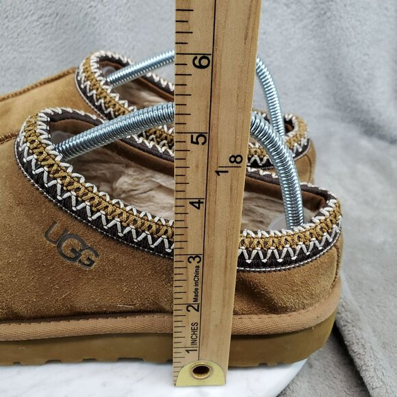 UGG Shoes Womens Size 9 Brown Suede Tasman Chestnut Slip On Clogs *Read* - Picture 2 of 11